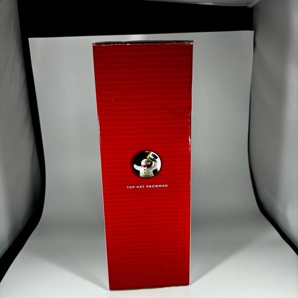 Hallmark Artist Collection Festive Fountains Top Hat Snowman READ No Water - Picture 4 of 5